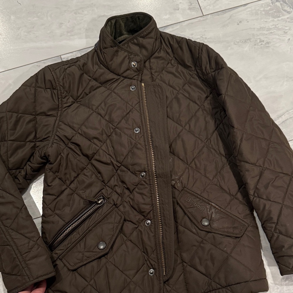 Barbour Youth Quilted Brown Jacket (6/7)